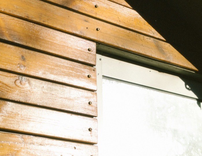 Warm timber cladding in raking afternoon light